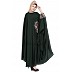 Irani kaftan with embroidery - Dark Green
